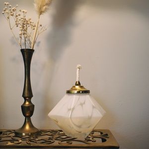 Handcrafted Glass Oil Lamp